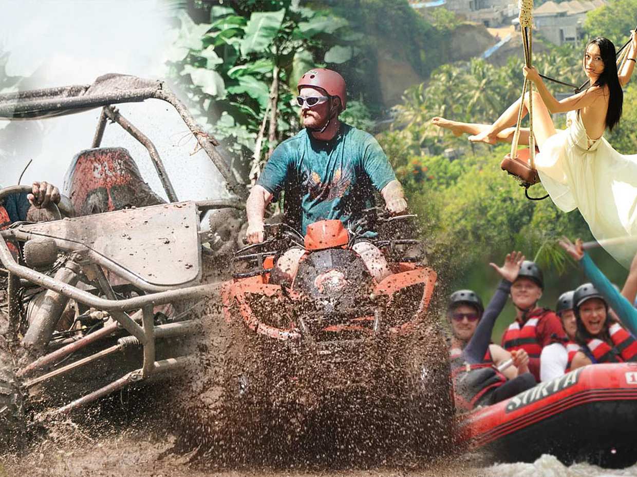 บาหลี: สุดยอดประสบการณ์สุดระทึกแบบคอมโบ ทั้ง ATV/QUAD + ล่องแก่ง + ชิงช้าสวรรค์
