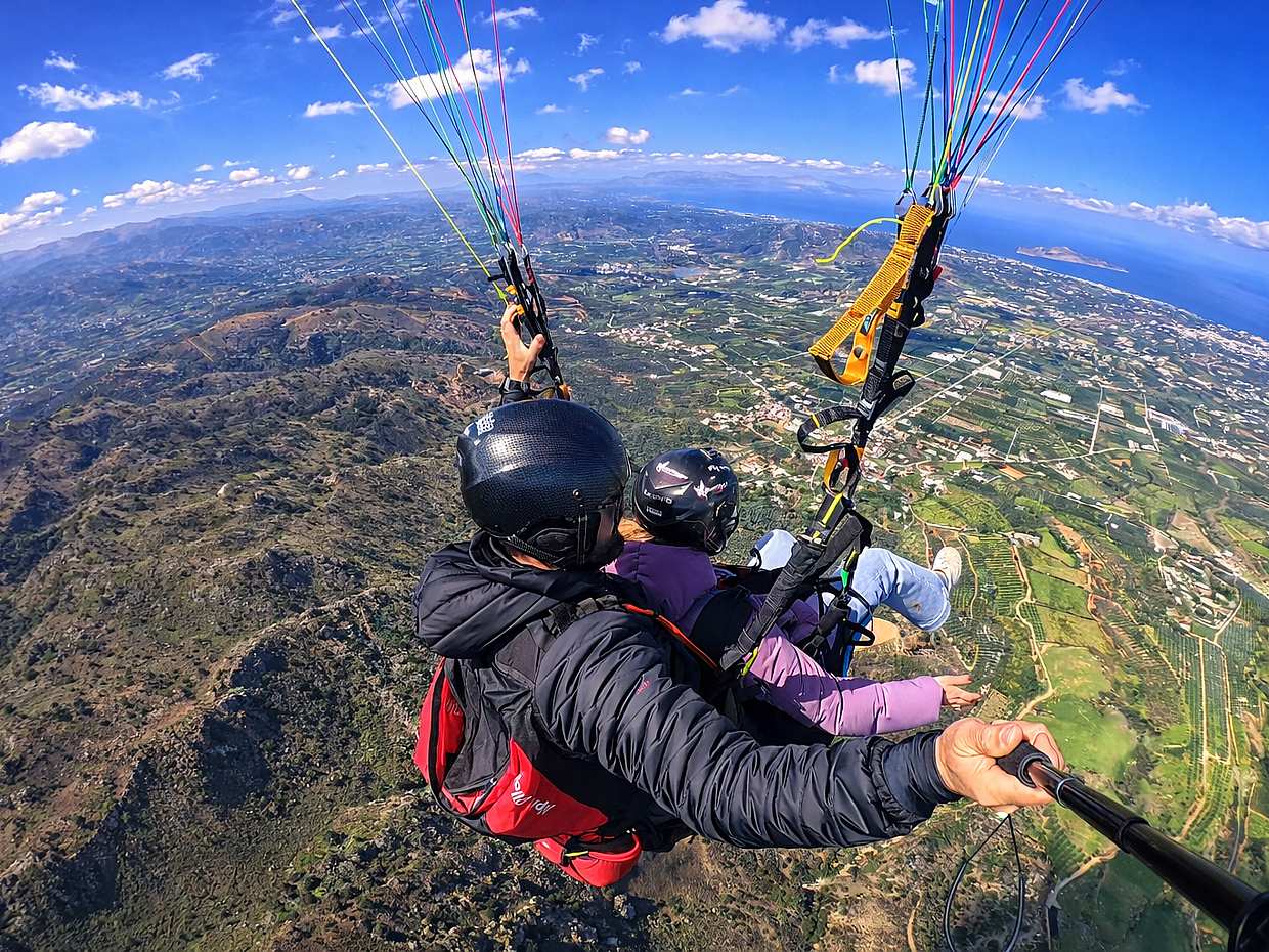 Tandem Paragliding in Crete (Chania) in Greece, photo 5