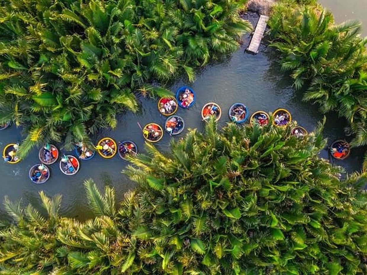 Eco-tour met mandenboot en kookcursus in Vietnam, Hoi An