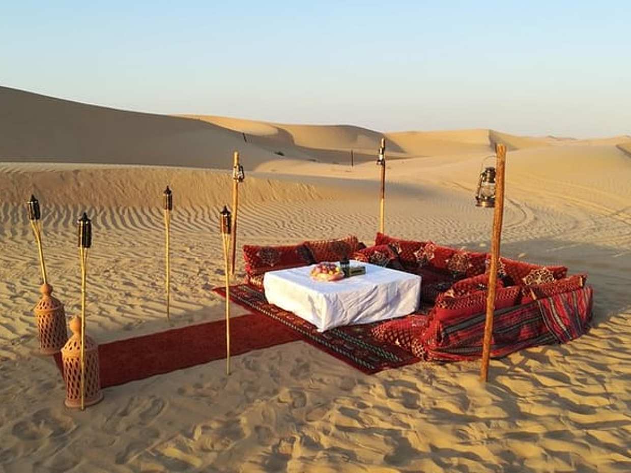 Romantic Dune Dinner At Empty Quarter