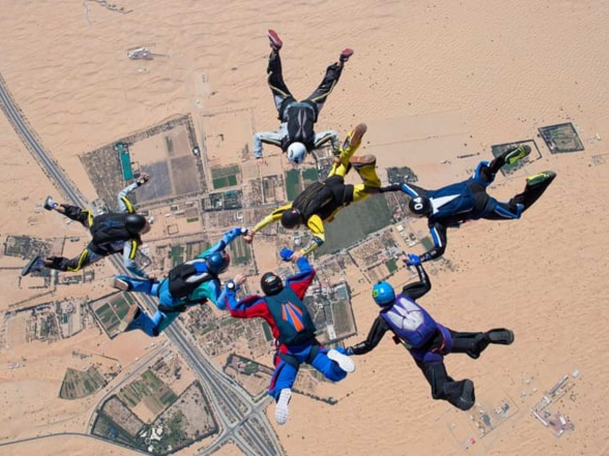 Skydive Dubai bij Desert Drop Zone in Verenigde Arabische Emiraten., photo 5