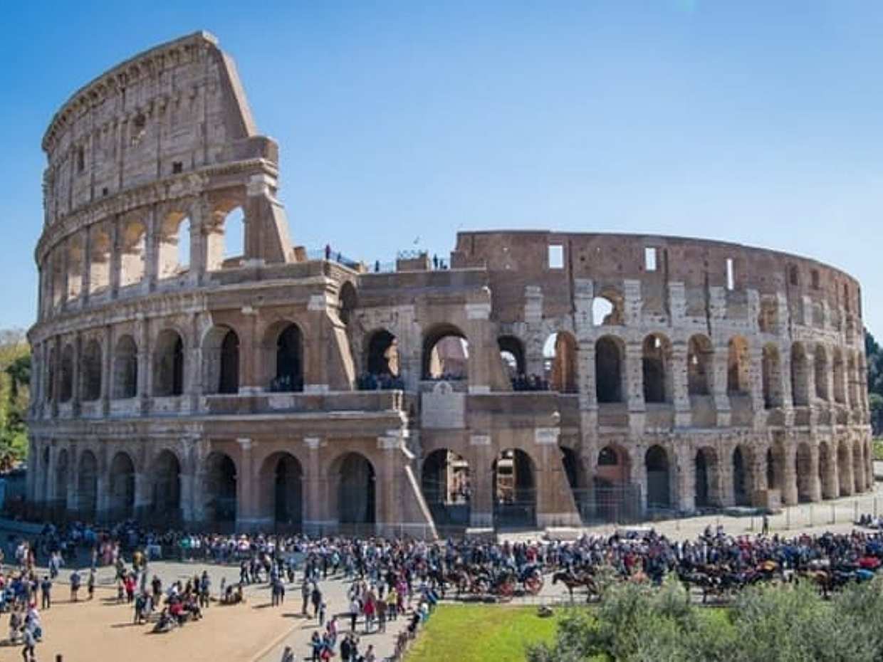 Kolosseum, Forum Romanum und Palatin von Rom in Italien