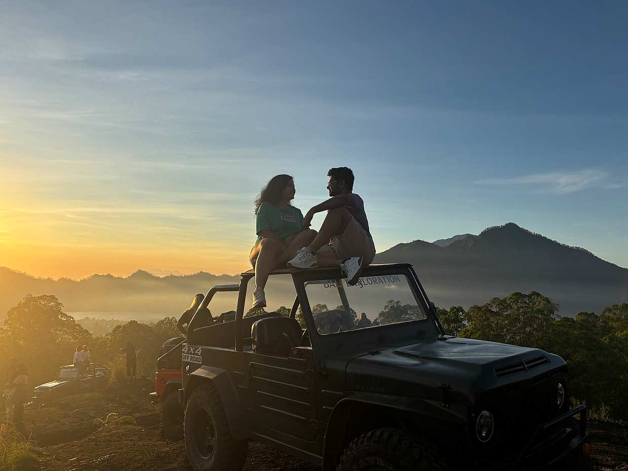 Mount Batur zonsopgang Jeeptour in Indonesië
