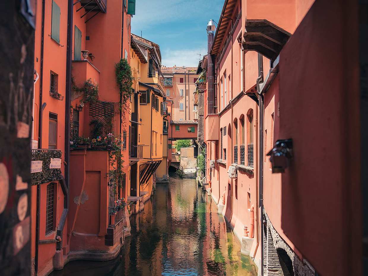 Jüdischer Bologna-Rundgang in Italien.
