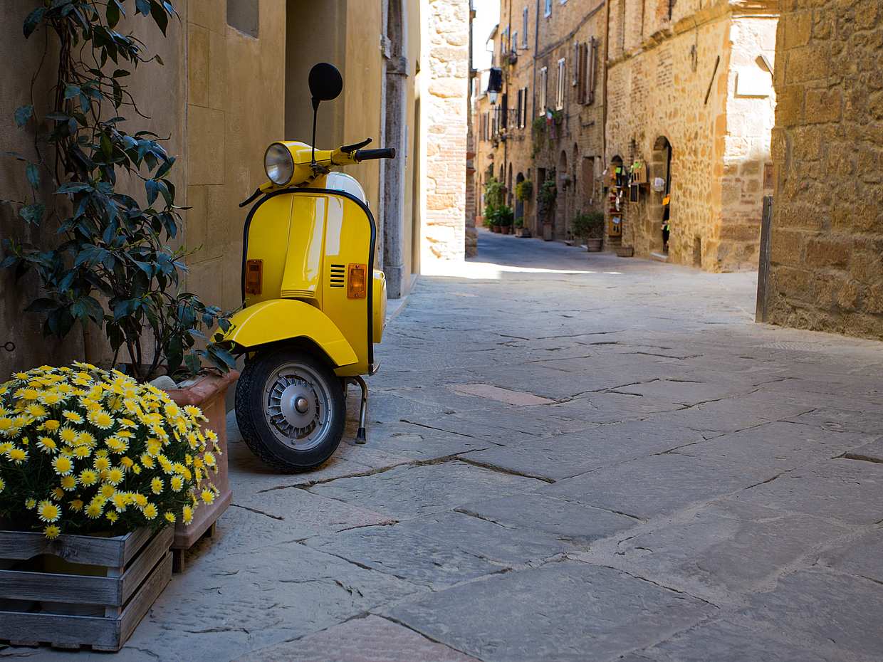 Vespa-Tour im Chianti mit optionalem Transfer von Florenz