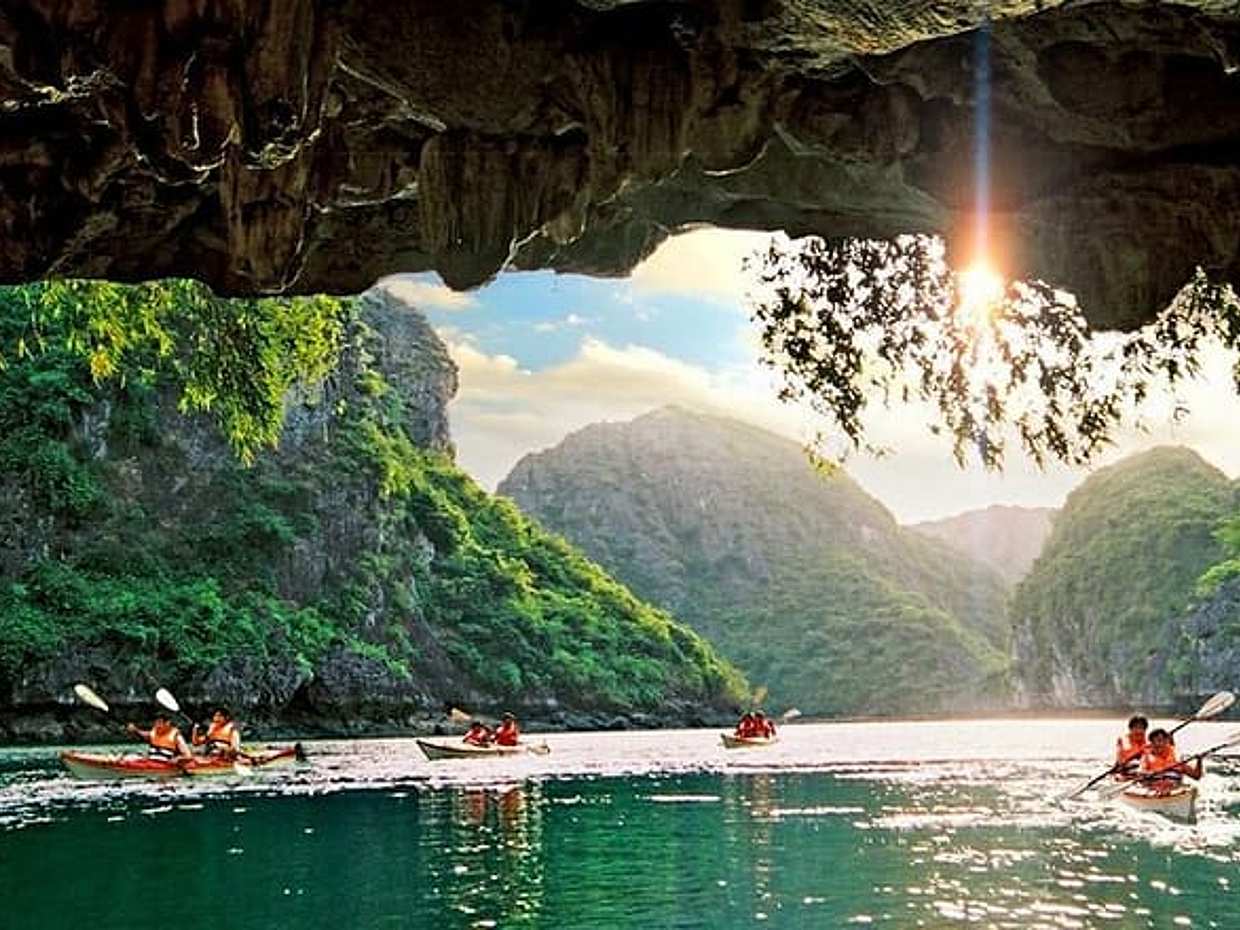 LAN HA BAY OVERNIGHT CRUISES (Less Tourist Area,Meals,Kayak,Bike), Vietnam