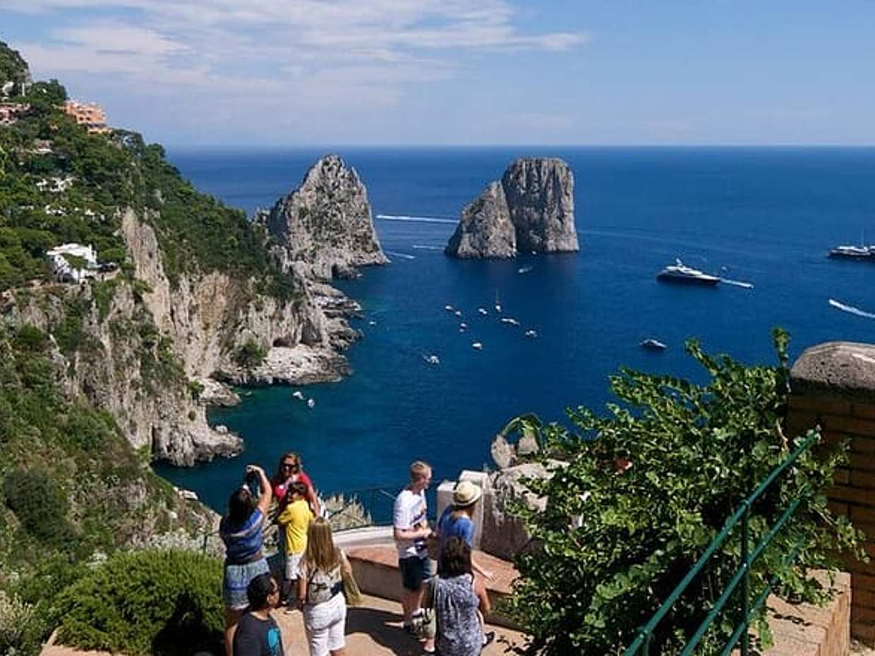 Capri Island from Naples by hydrofoil