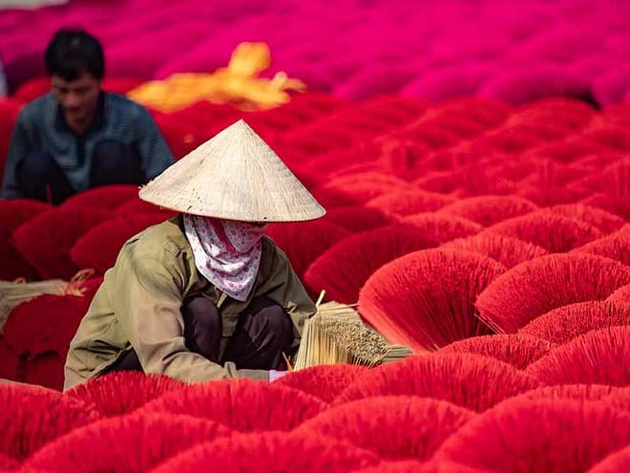 Quang Phu Cau Incense Village, Vietnam