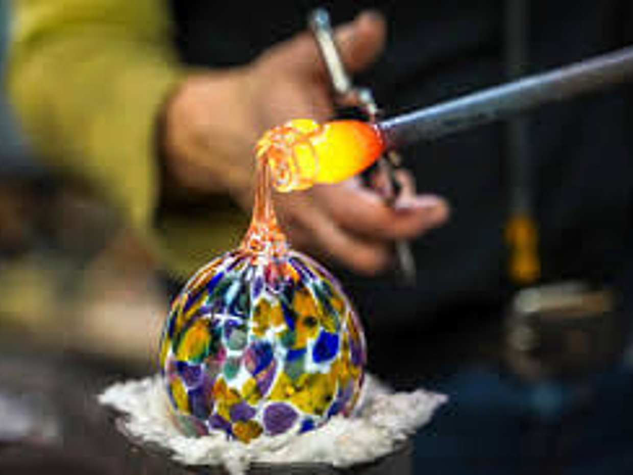 Glass Blowing in Murano From San Marco