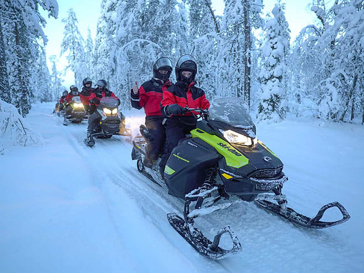 Snowmobile Safari Levi Classic — wilderness trail, photo 5