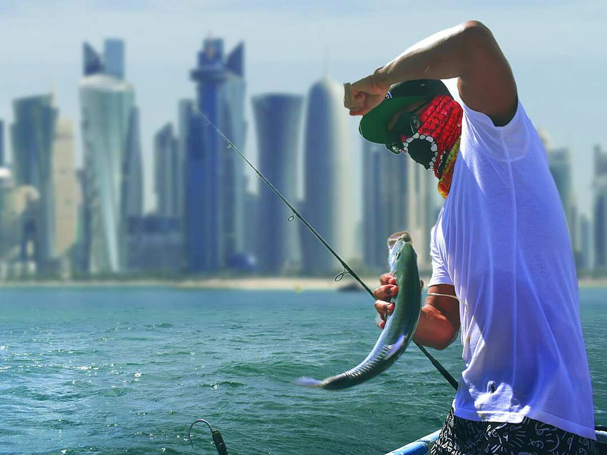 Gita di pesca in motoscafo a Doha, Qatar