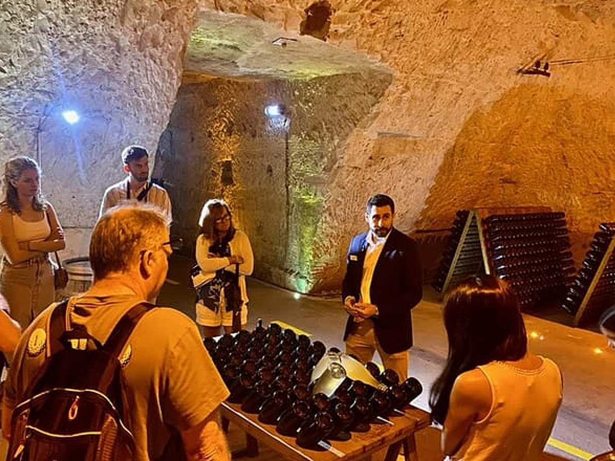 GRAND VINTAGE Taittinger Veuve Clicquot Cellars & Tastings trip.