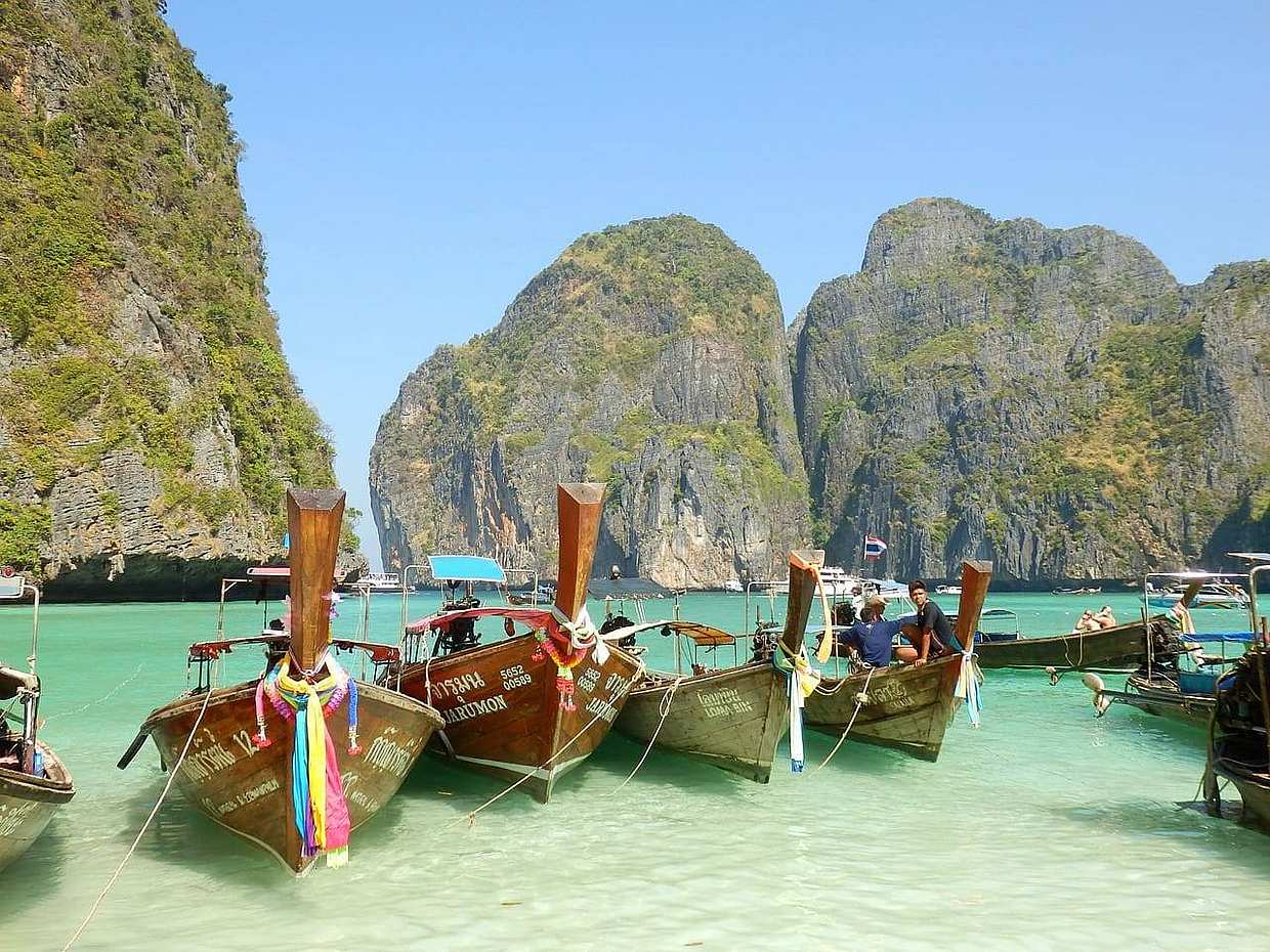 Phi Phi : Demi-journée à Maya Bay et Pileh Lagoon en bateau traditionnel en Thaïlande, îles Phi Phi.
, photo 3
