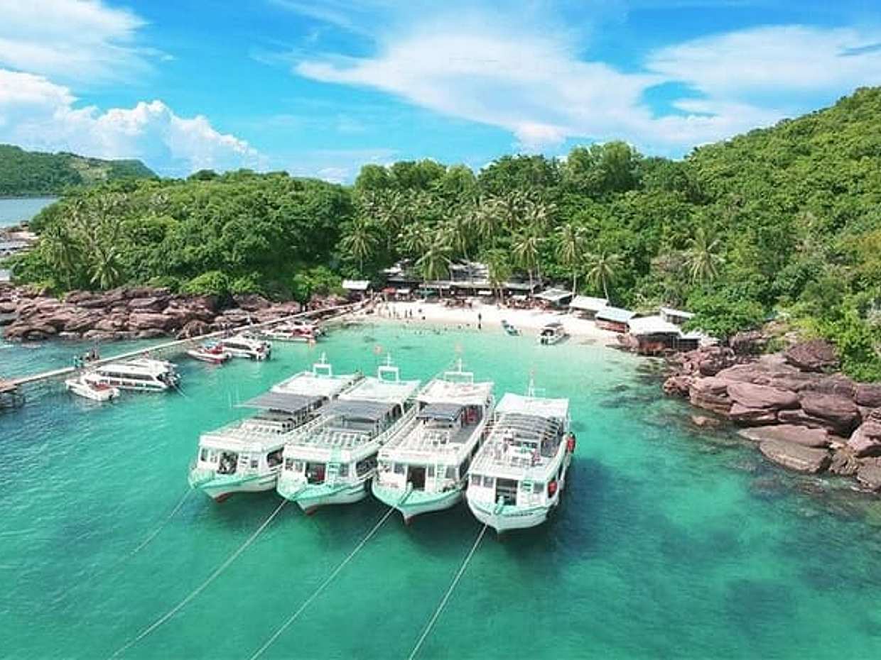 Phu Quoc Üç Ada ve Vietnam'da Teleferik ile Tekne Turu