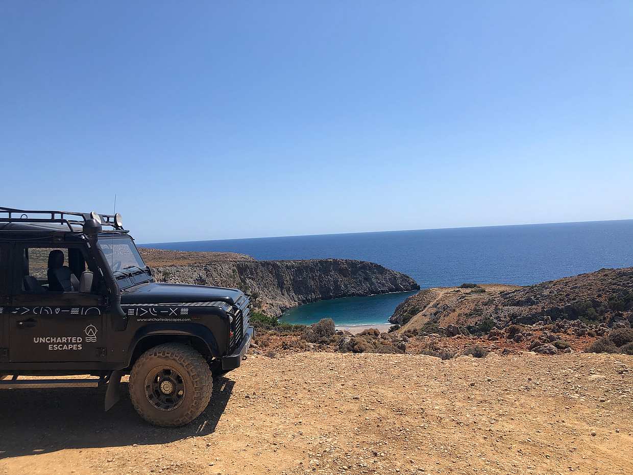 "Private Safari Tour zur Rodopou-Halbinsel und zum Menies Beach in Griechenland, Chania"