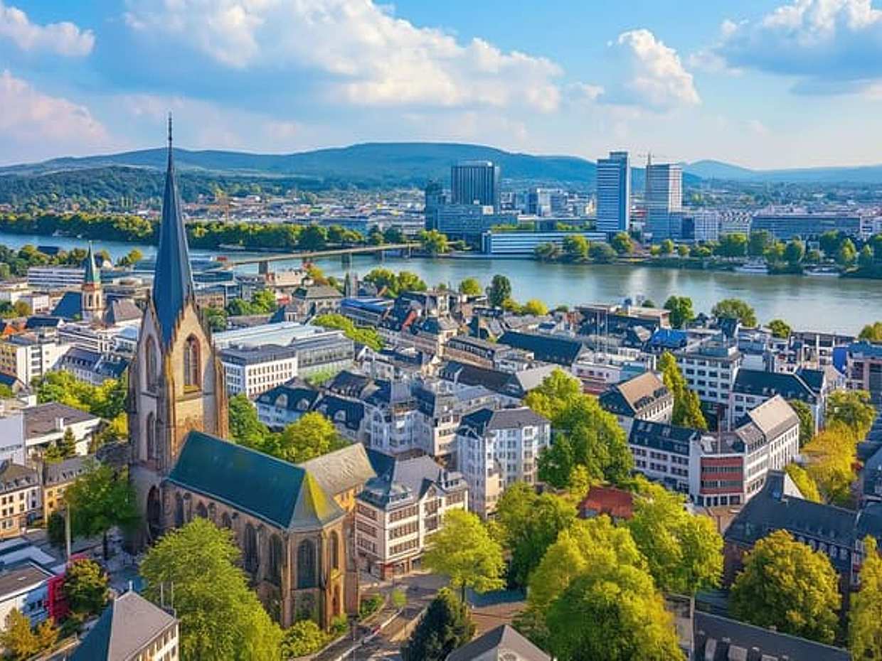 "Privétransfer van Brussel naar Bonn met een 2 uur durende sightseeingstop in België"