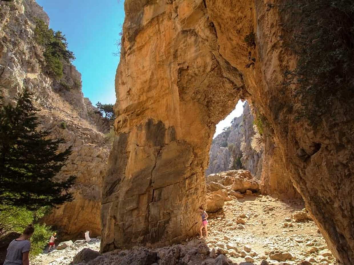 Imbros Gorge from Chania in Greece