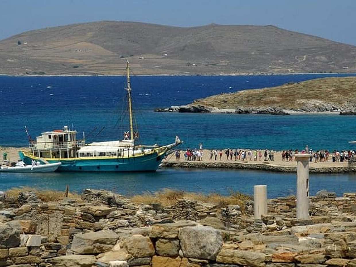 Shared Cruise from Mykonos to Ancient Delos & Rhenia island