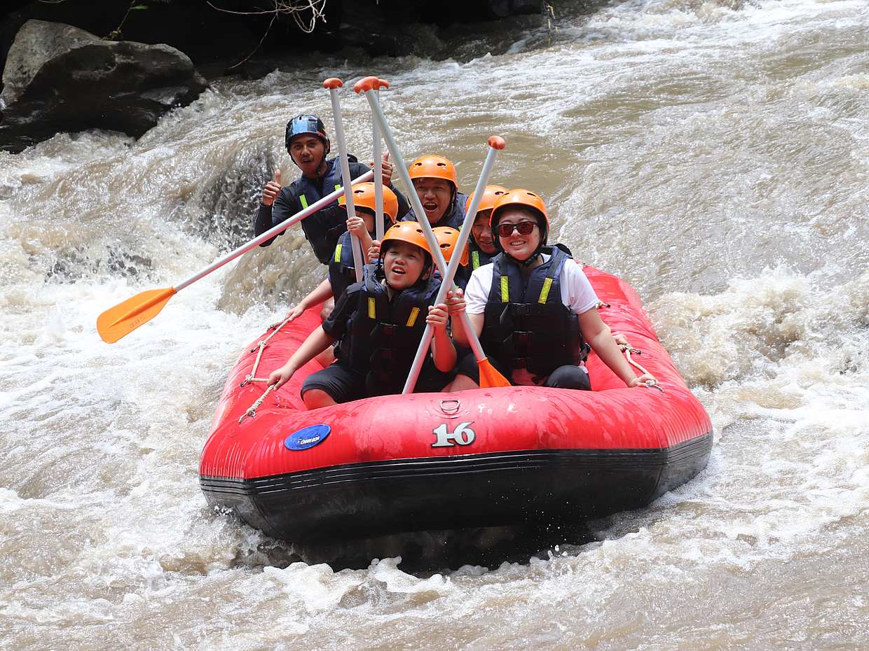 Expérience de rafting sur la rivière Ayung
