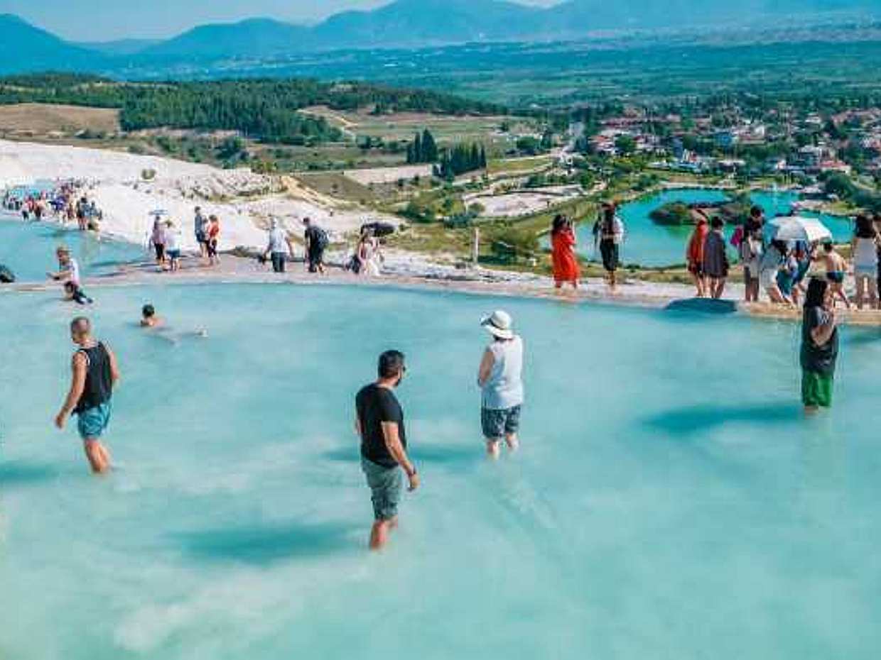 ΠΑΜΟΥΚΚΑΛΕ & ΙΕΡΑΠΟΛΗ TOUR στην Τουρκία, Τραβερτίνες του Παμούκκαλε (θερμικές πισίνες), photo 5