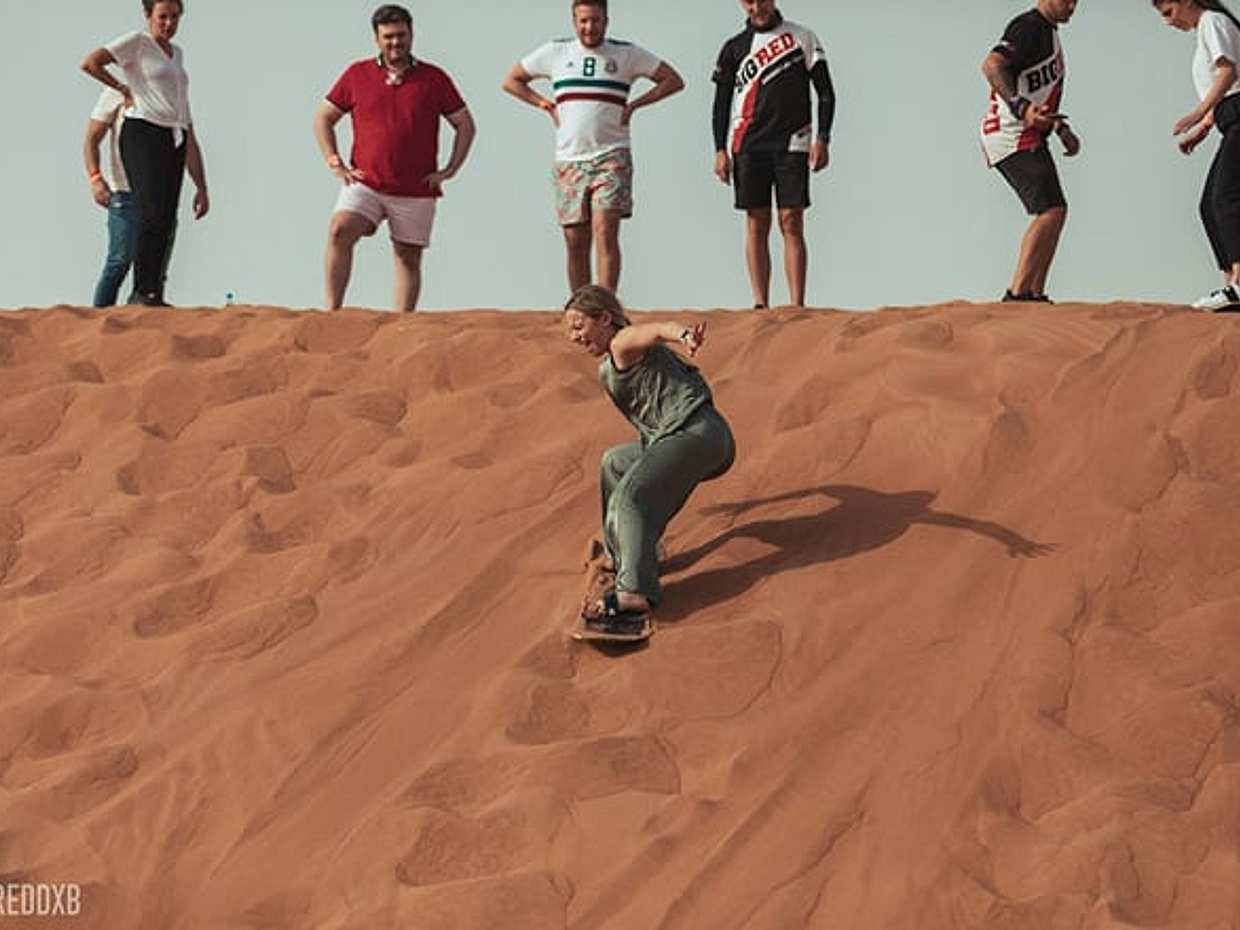 Big Red Desert Buggy Tour 2 Hours with Camel Ride & Sandboarding, photo 3