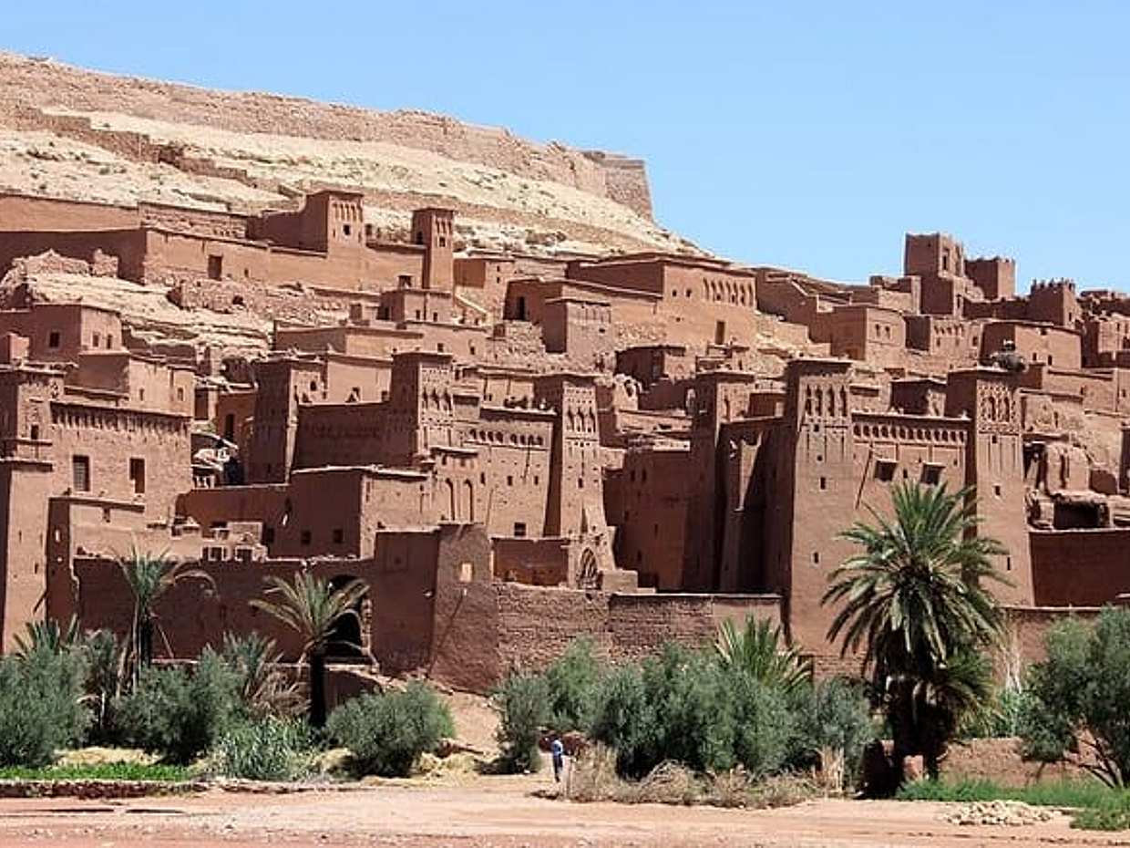 1-day private tour from Marrakech to Kasbah Ait Benhaddou & Telouet