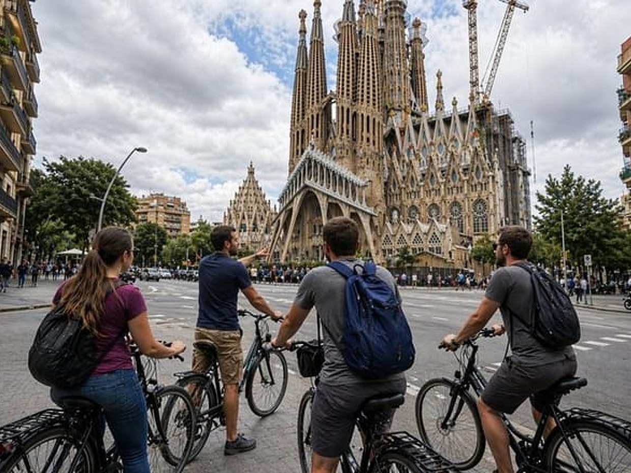Barcelona Private Bike/eBike Tour & Sagrada Familia Tickets in Spain, photo 2