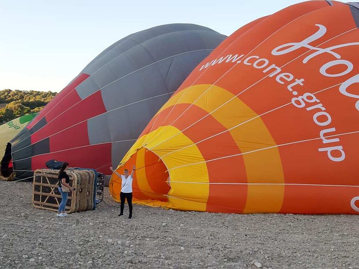 "Klassische Heißluftballonfahrt am Morgen in Spanien, Manacor", photo 3