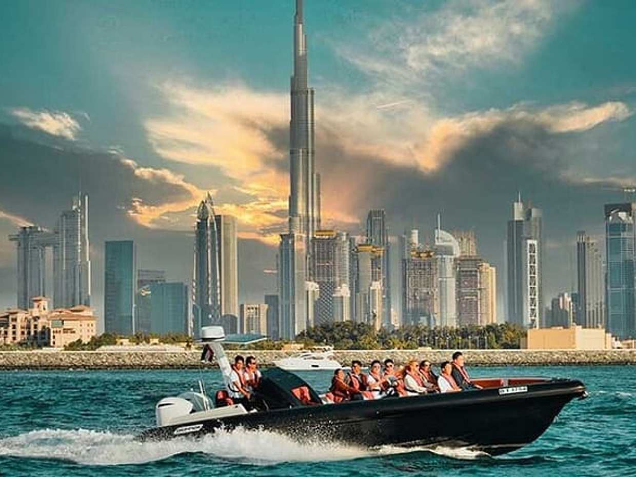 Dubai Black Boat Experiences in United Arab Emirates