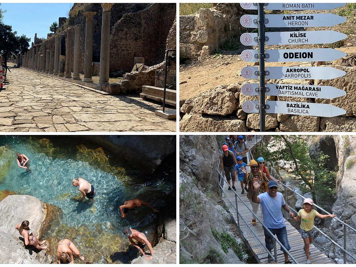 <p>Ξενάγηση στην Αρχαία Πόλη Σύεδρα και στο Φαράγγι Σαπάντερε με Γεύμα και Μεταφορά με Επιστροφή στην Τουρκία, Αλάνια</p>
