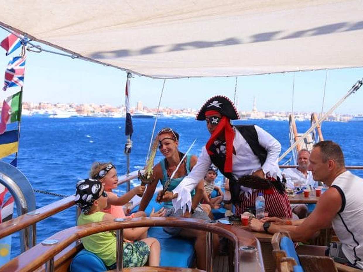 Pirates Sailing Boat to Ras Mohammed & White island