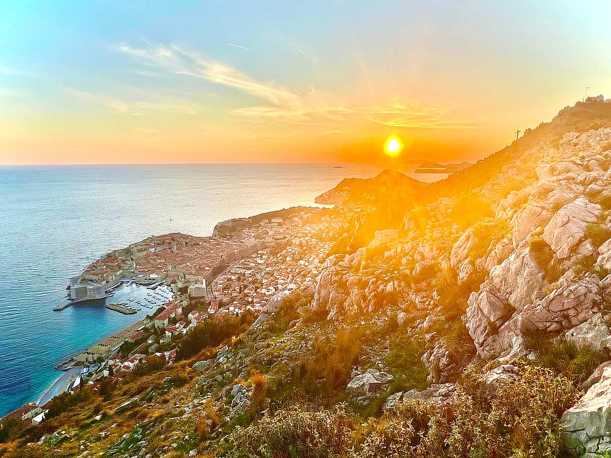 Tour de Miradouros ao Pôr do Sol em Dubrovnik com Vinho na Croácia