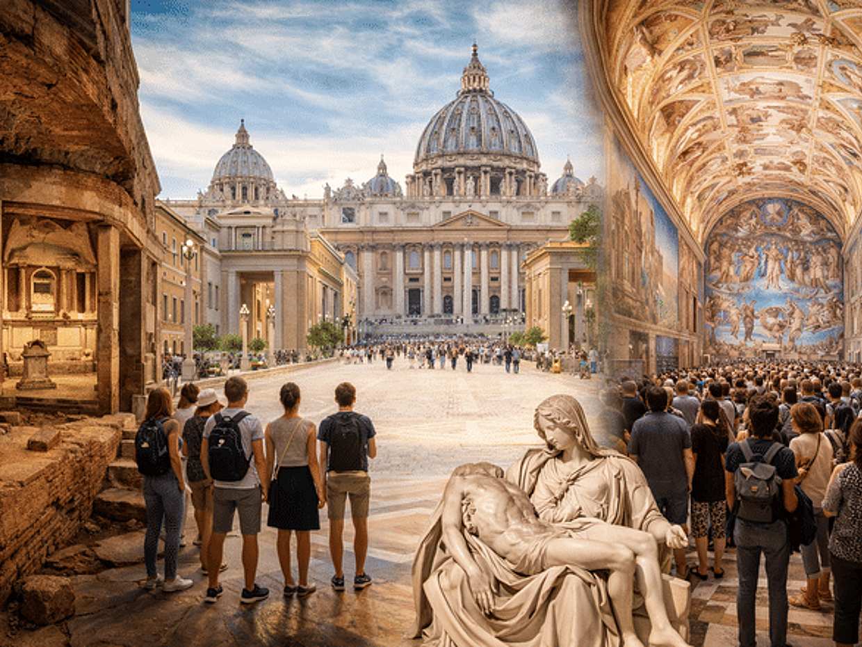 St. Peter’s Tomb & Vatican Necropolis Tour with Basilica