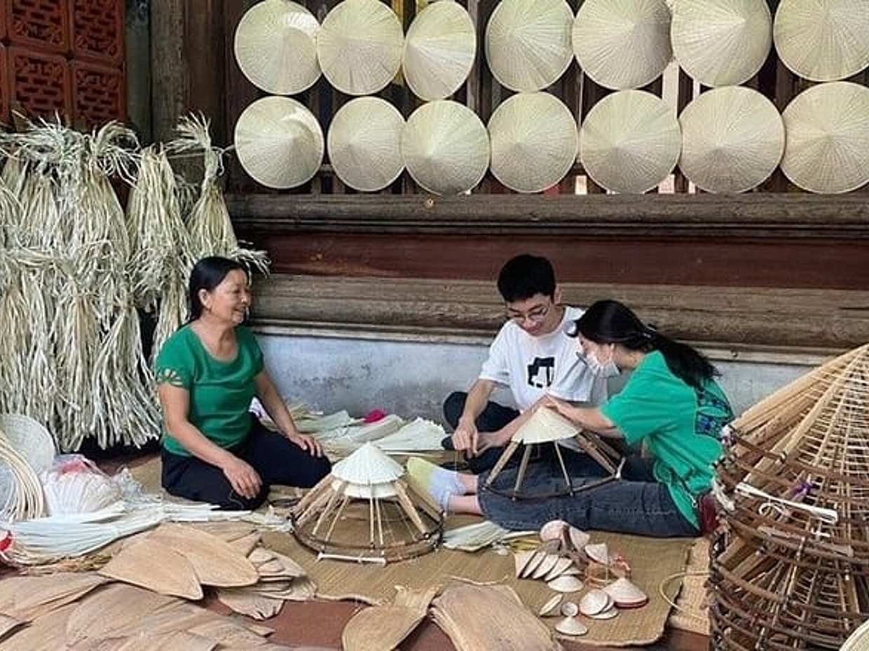 From Hanoi Explore Incense Village, Conical Hat Crafting Half-Day, photo 2