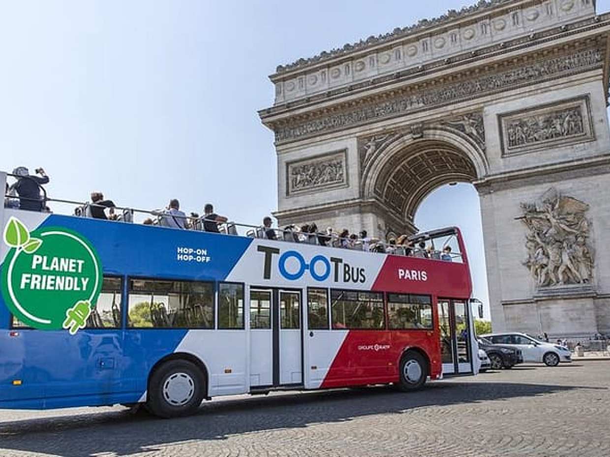 Eiffel Tower Tour and Open Bus Experience with Wine Tasting