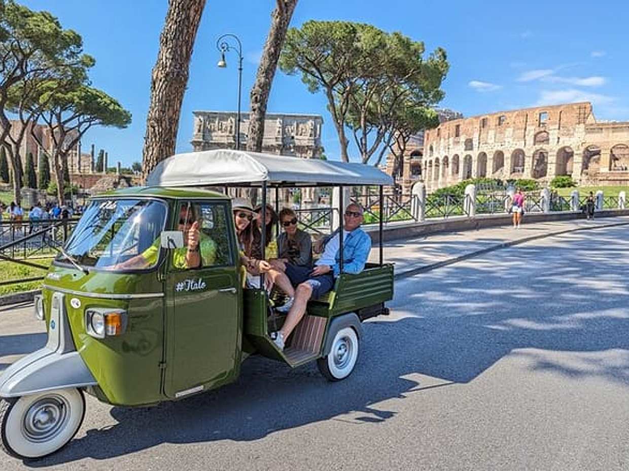 Private Tour Piaggio Ape Car Appia Antica & Food Tour, photo 2