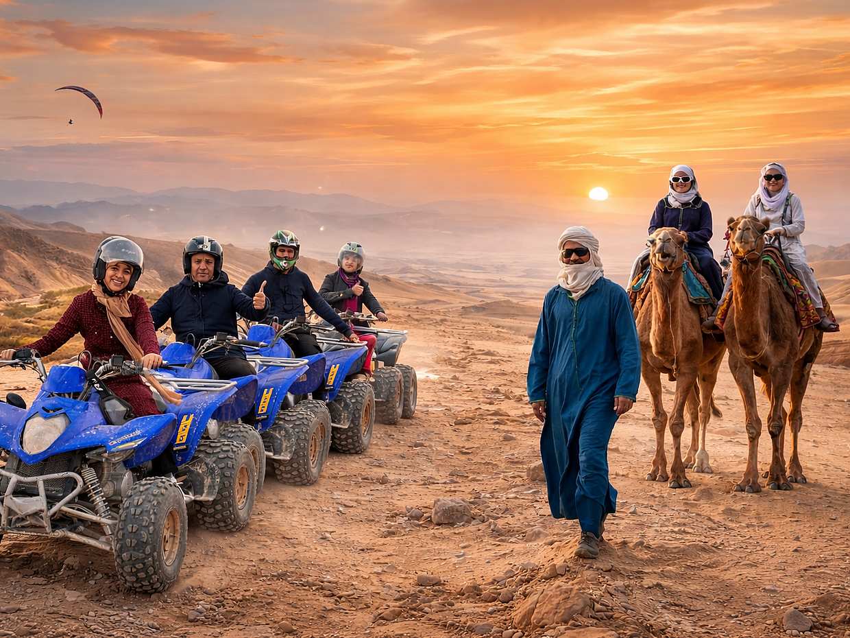 Marrakech Quad Bike and Camel Ride in Agafay Desert