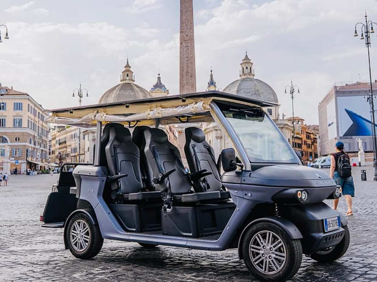 Exclusive Rome Golf Cart Tour with Wine Tasting & Hotel Pick-Up, photo 3