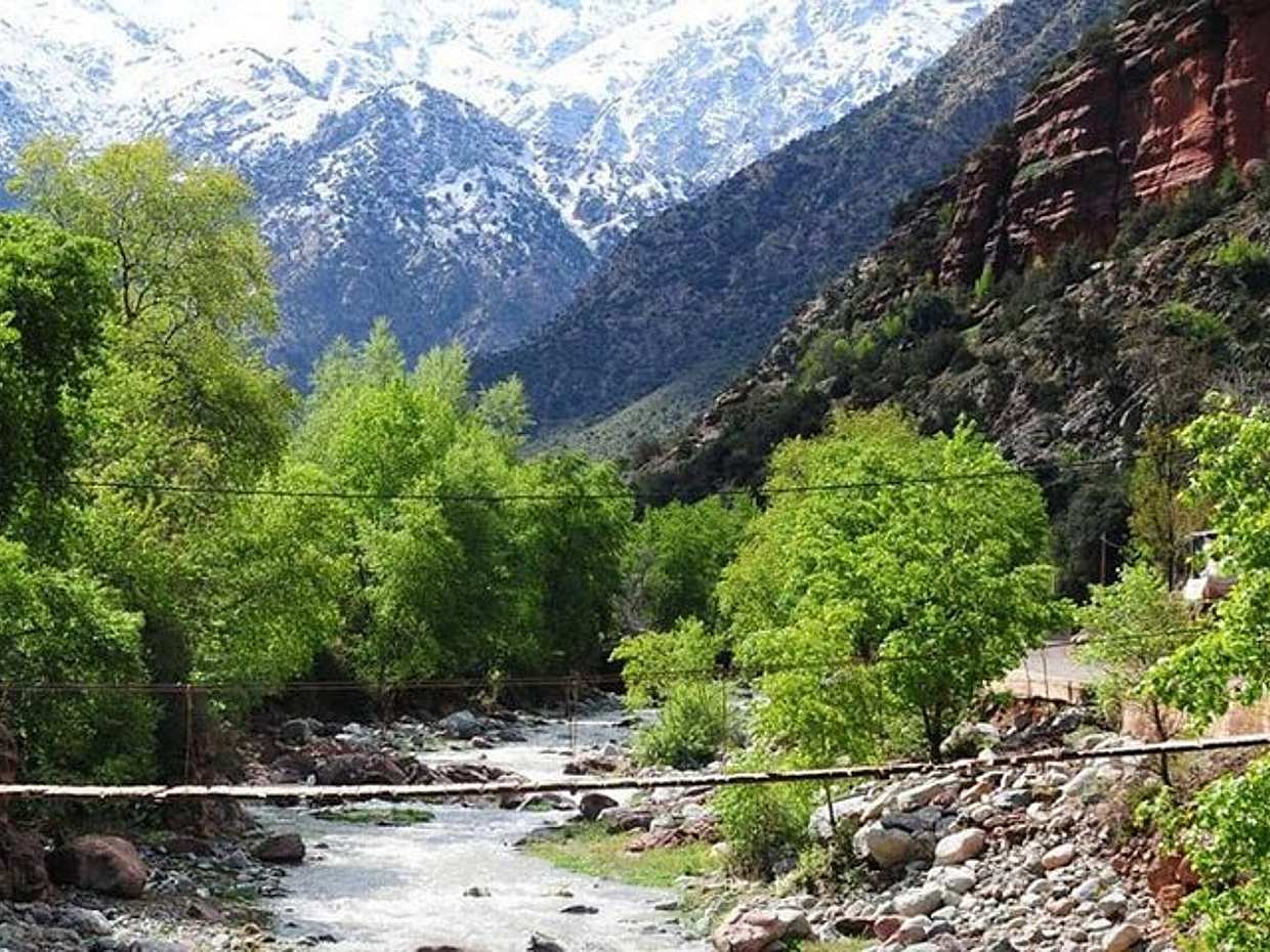 Atlas Mountains, Ourika Valley, Waterfalls & Lunch in Morocco