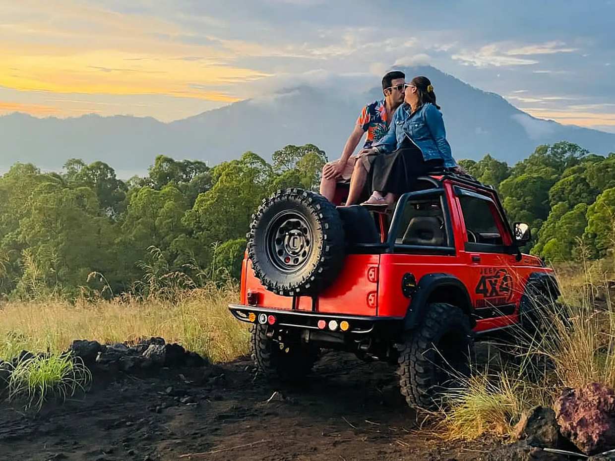 Alba privata del Monte Batur in jeep 4WD