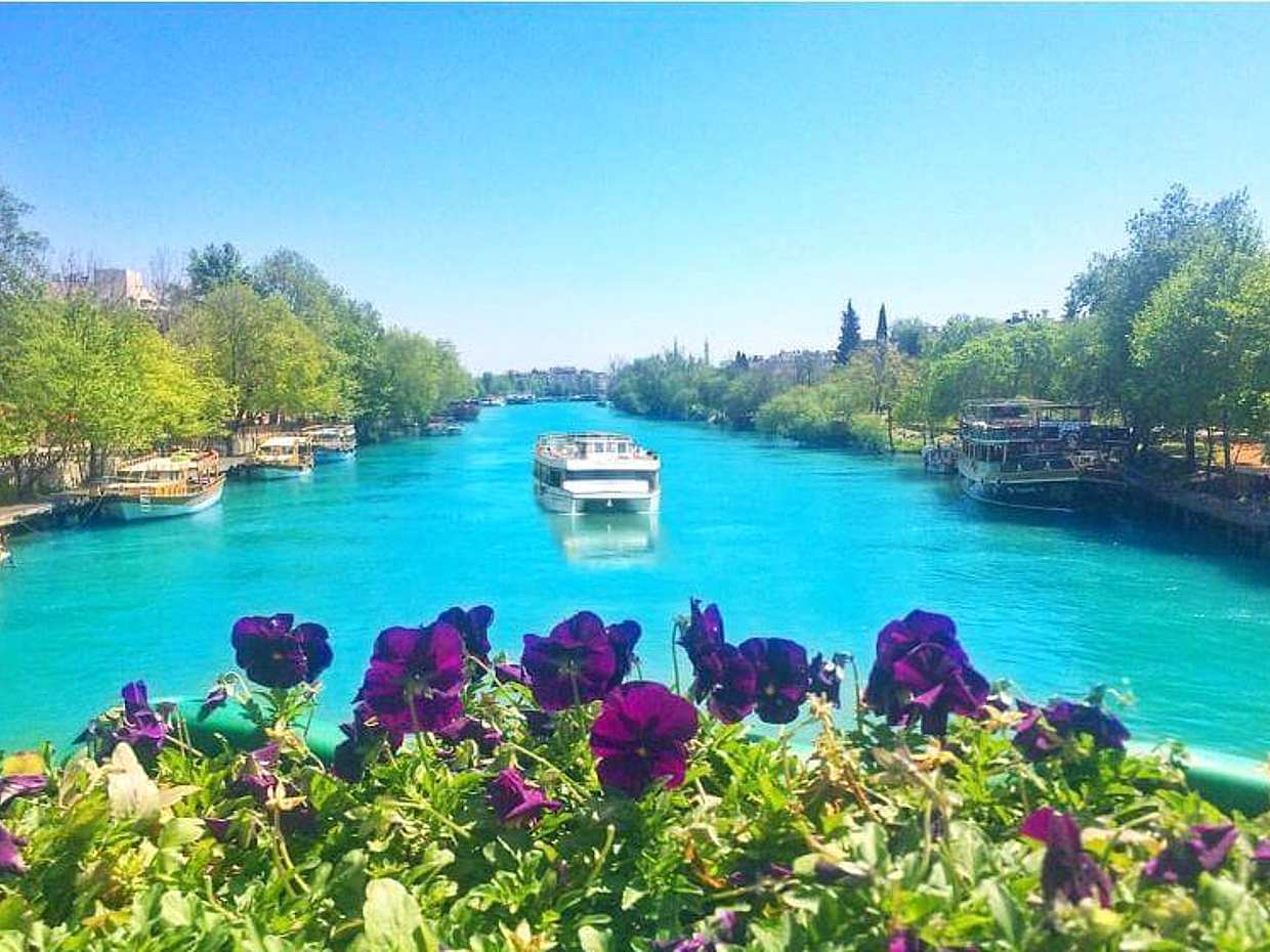 Manavgat Boat Tour, Visit Public Bazaar and Waterfall from Side in Turkey, Manavgat Small Waterfall, photo 4