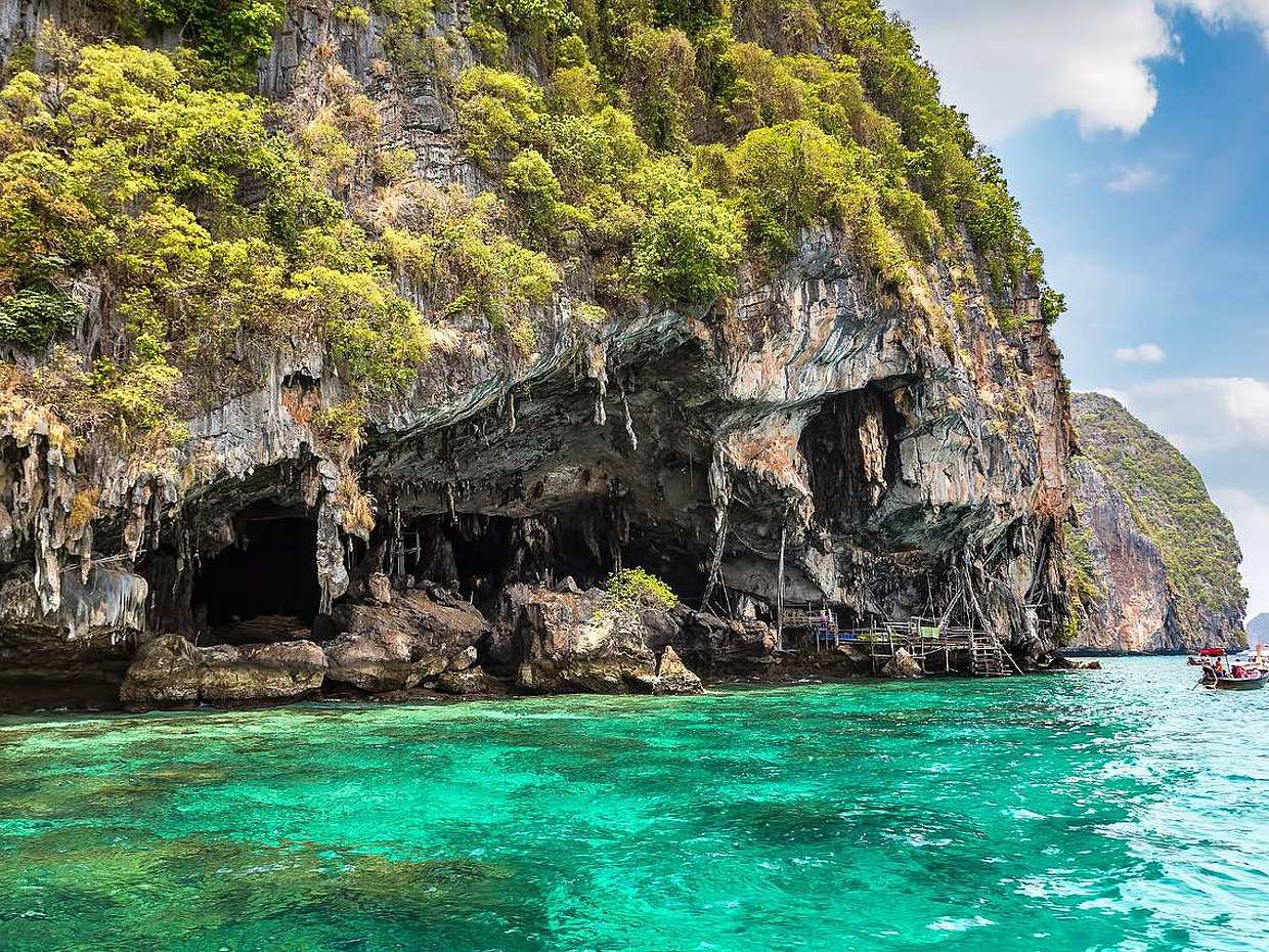 Phi Phi : Demi-journée à Maya Bay et Pileh Lagoon en bateau traditionnel en Thaïlande, îles Phi Phi.
, photo 4