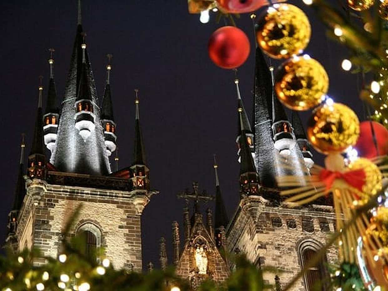 Prague Christmas Tour in Wenceslas Square, Old Town and more in Czechia