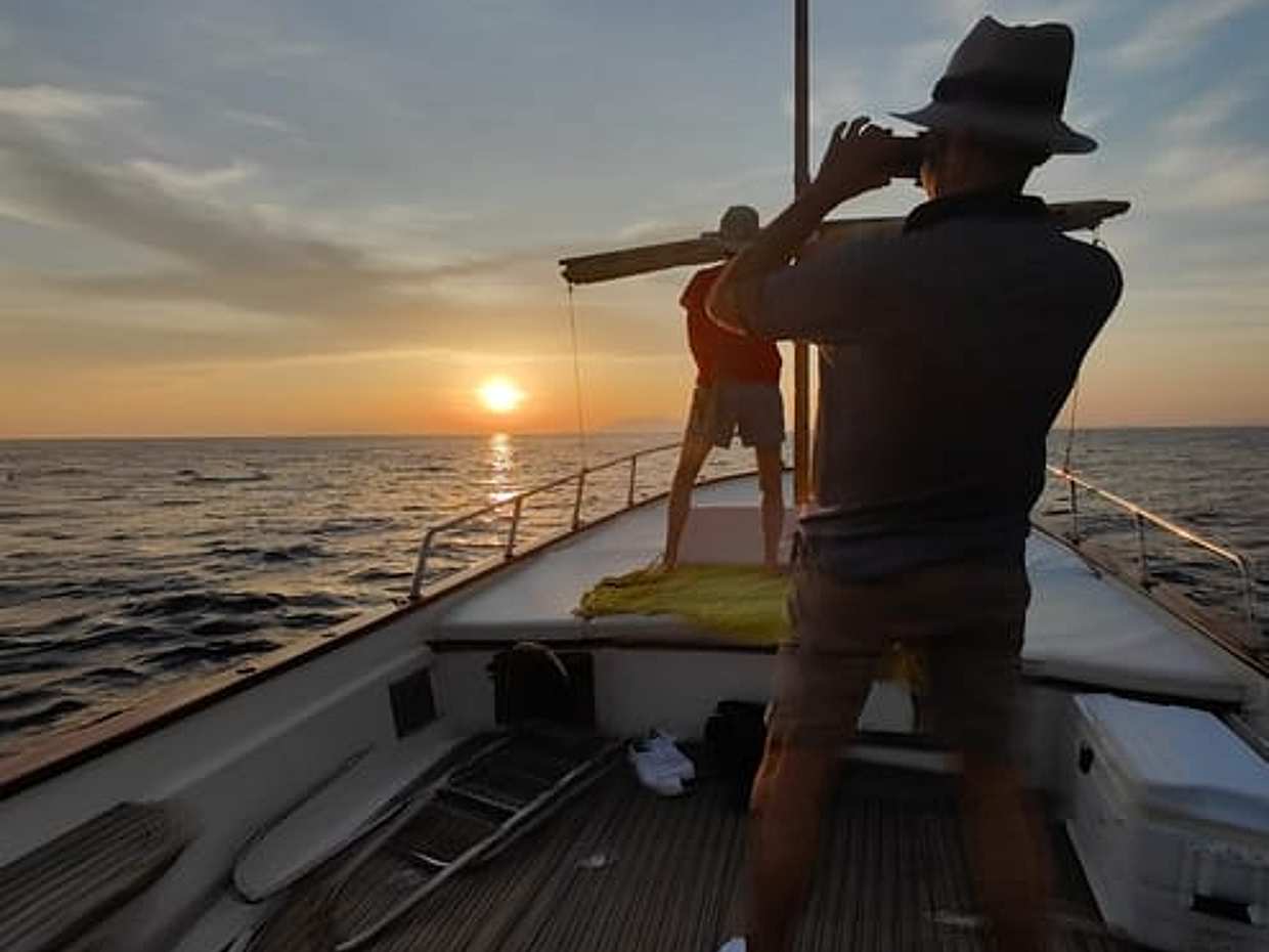 Sonnenuntergang an Bord in Italien, Marina Grande, photo 3