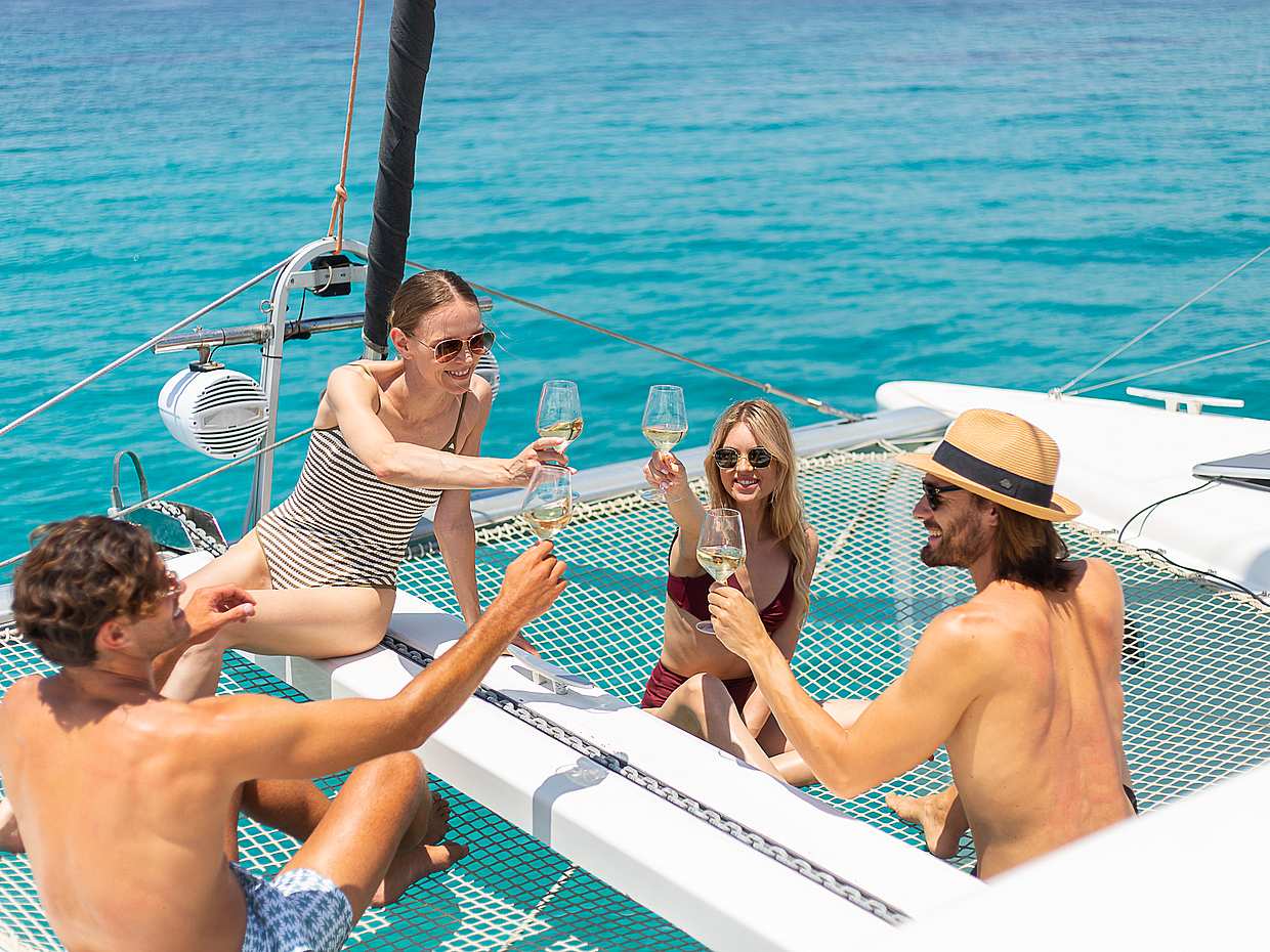 Athens Catamaran Cruise with Greek Cuisine & Free Hotel Transfers in Greece