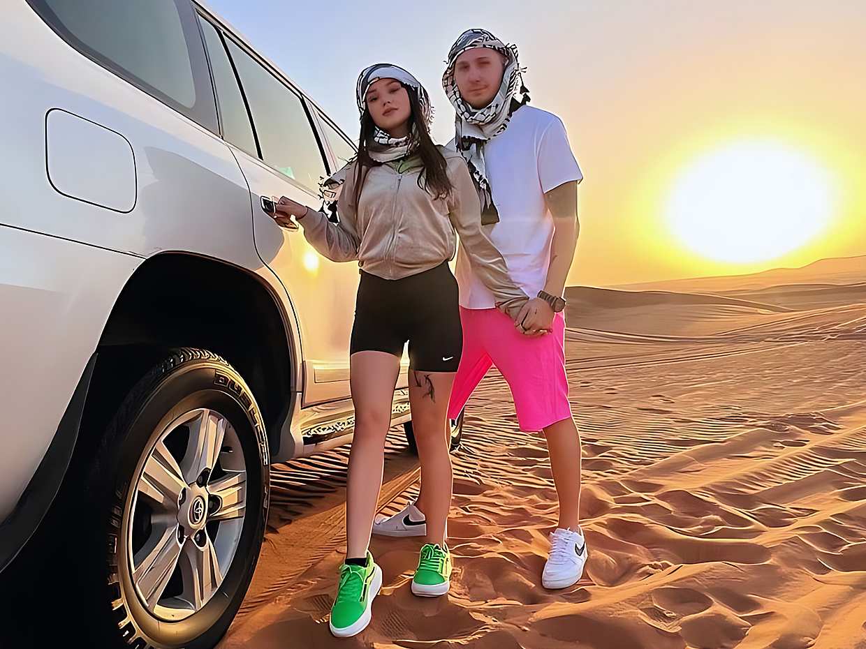 Safari por el desierto de Ajman sin dune bashing + paseo en quad en los Emiratos Árabes Unidos.
