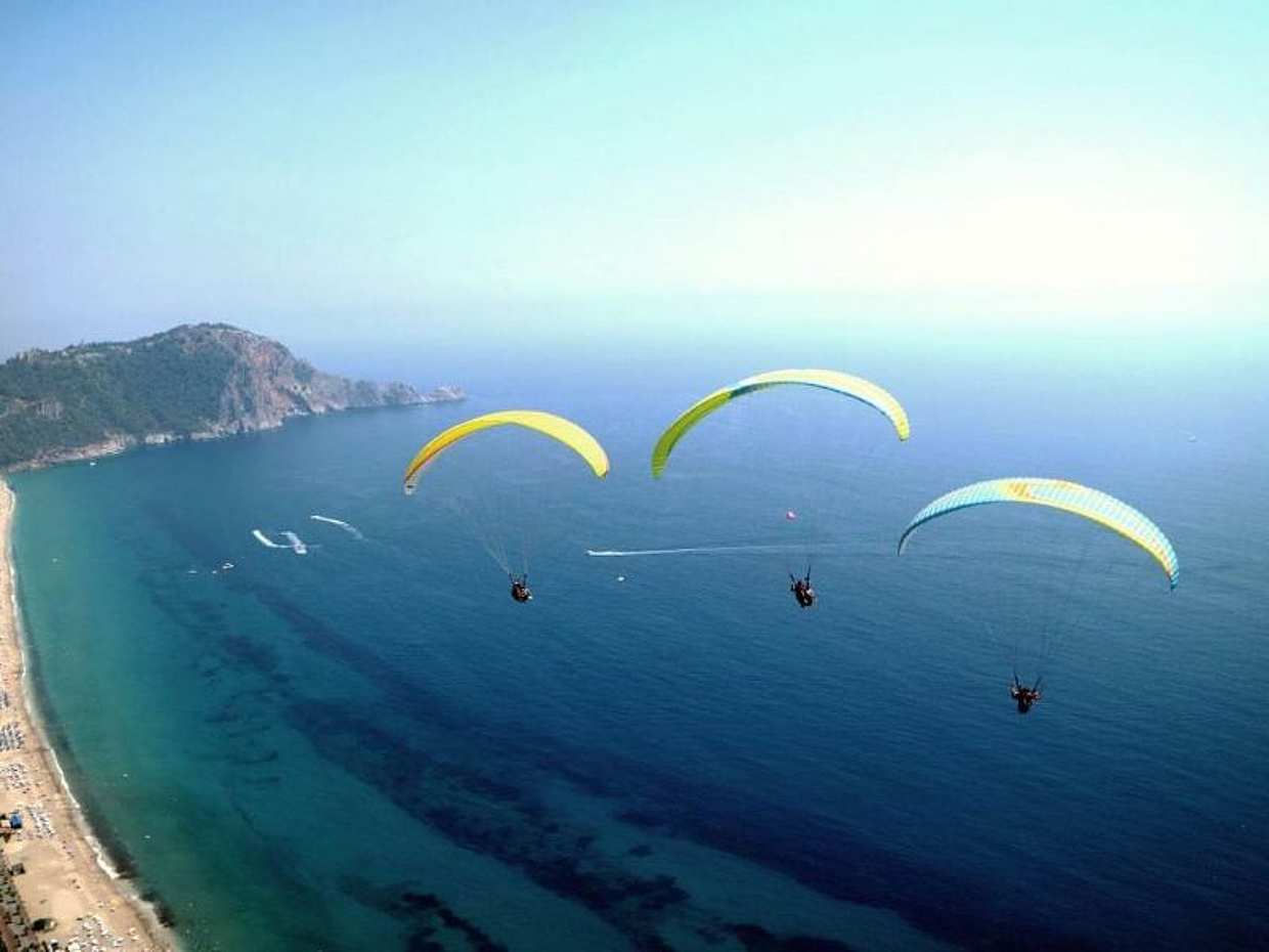 Tandem Paragliding ในอลันยา กับไกด์ที่มีใบอนุญาตในตุรกี, หาดคลีโอพัตรา
, photo 4
