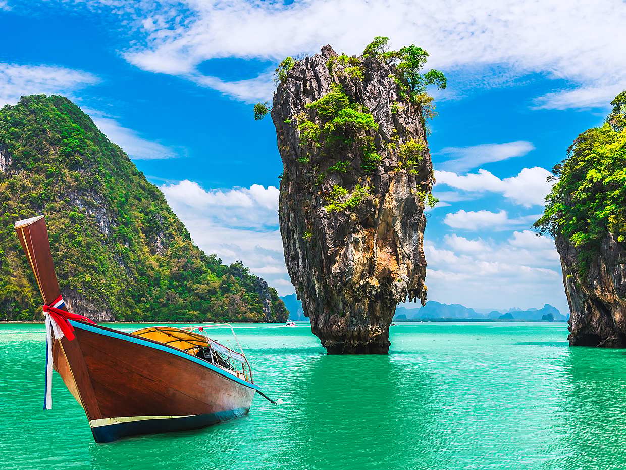 Phuket: James Bond Island en kanoën per speedboot in Thailand
