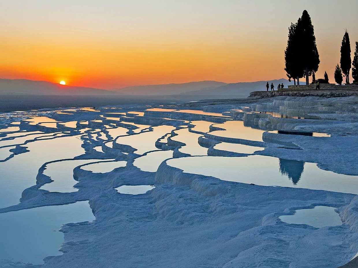 Pamukkale Tour z Istanbulu v Turecku, Travertiny Pamukkale (termální bazény).
, photo 3
