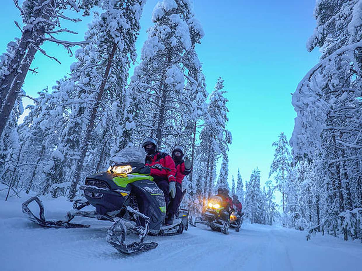 Snowmobile Safari Levi Classic — wilderness trail, photo 3